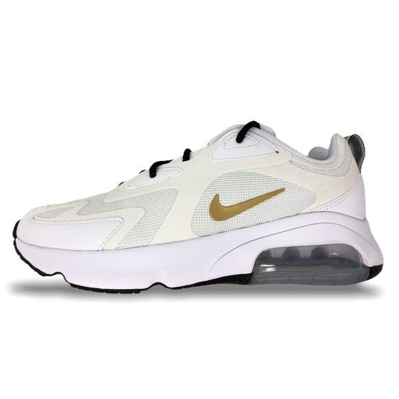 nike air max 200 white and gold